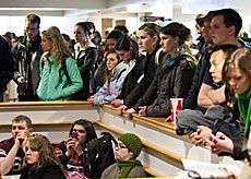 USU students at rally